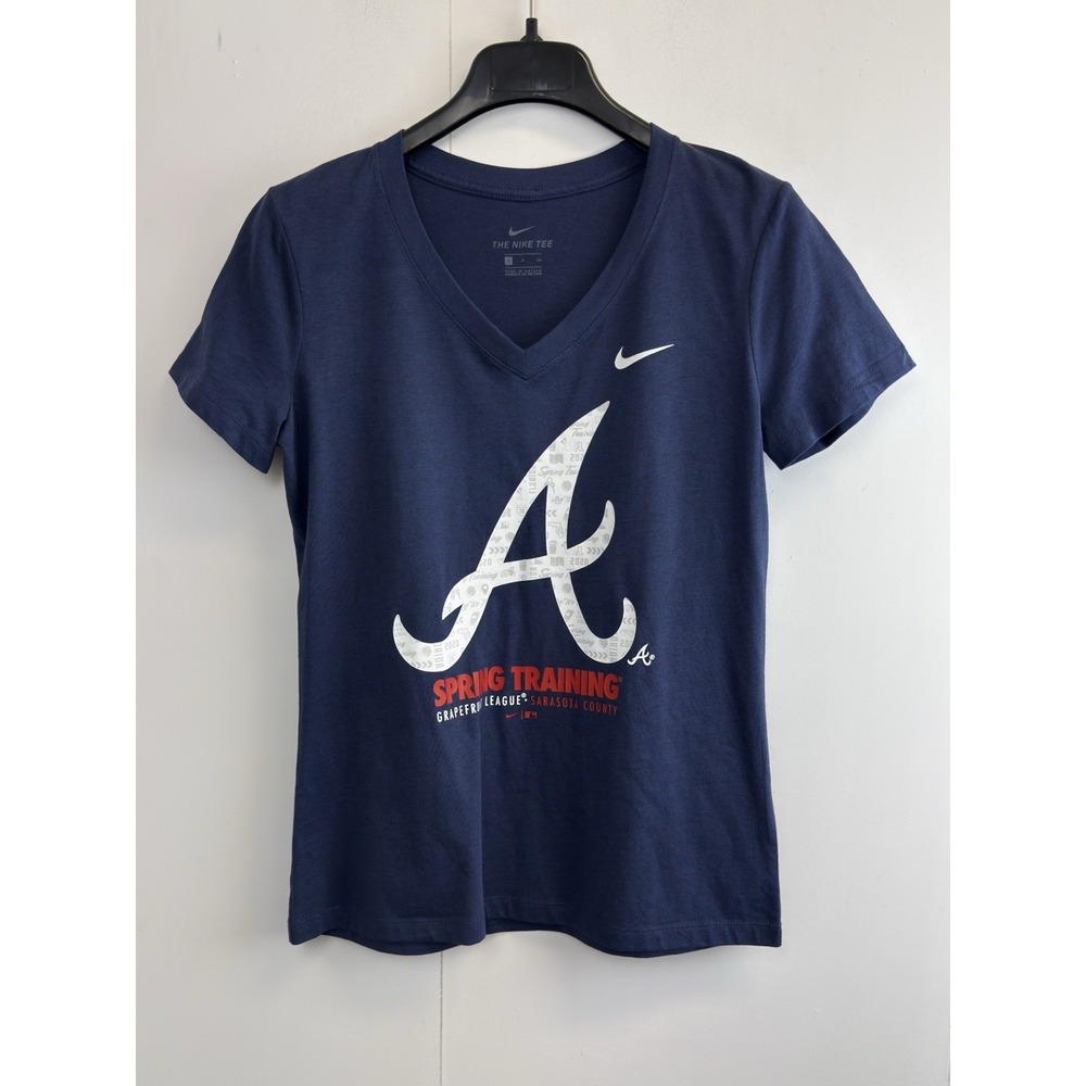 The Nike Tee Women's S Atlanta Braves T-Shirt Spring Training Sarasota V- Neck